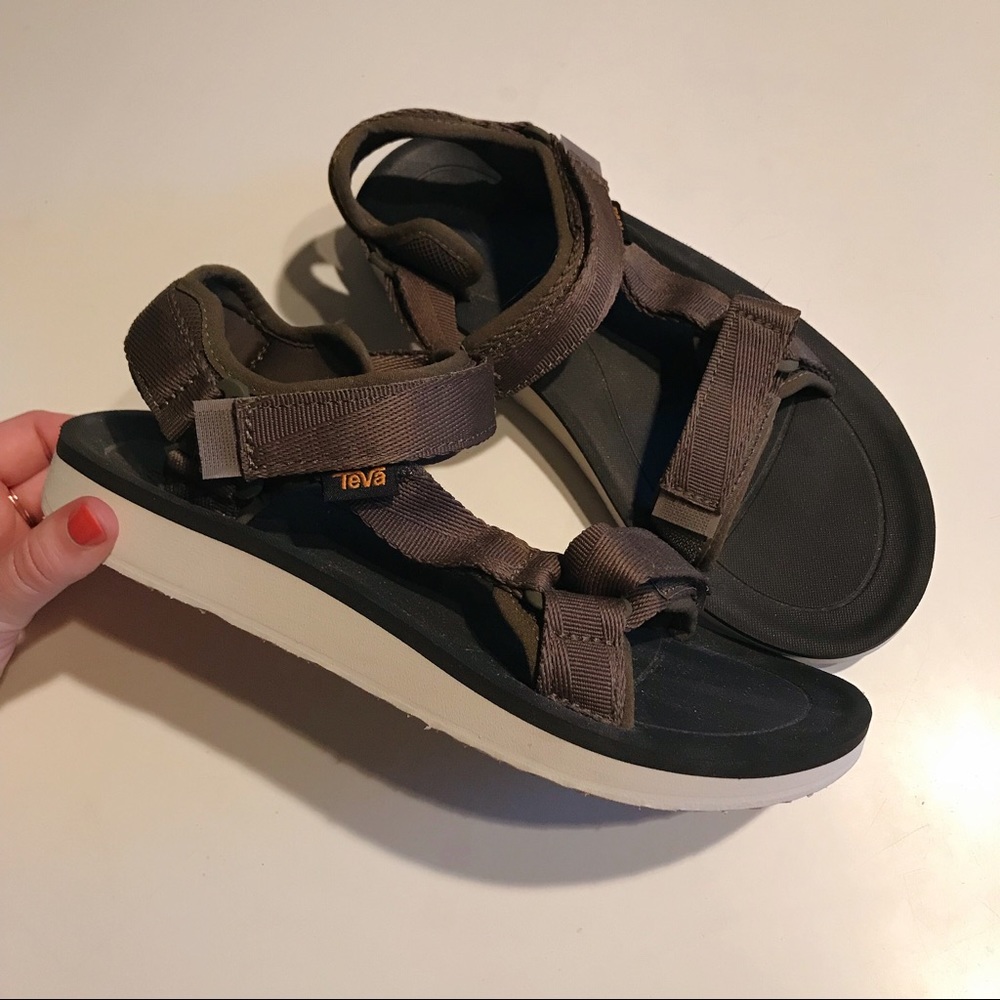 Brown/Olive Green Teva Sandals